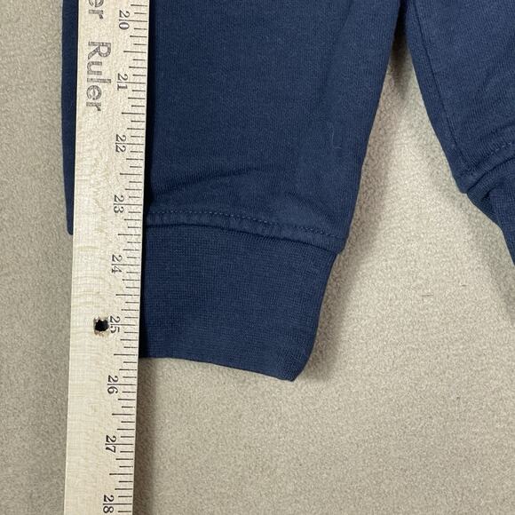 The North Face Sweater Mens M Blue 1/4 Snap Knit Mock Neck Long Sleeve Pullover - Picture 5 of 13
